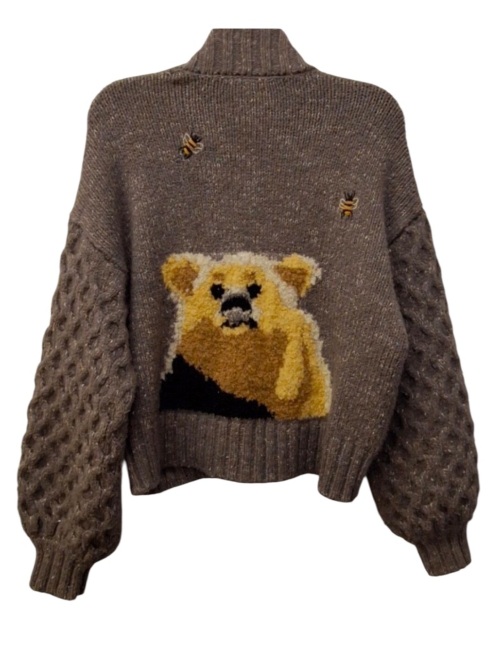 Pilcro Anthropologie Honey Bear Cardigan Sweater - Picture 4 of 6